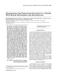 Chromosome 18q paracentric inversion in a family with mental