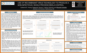 Performance of AccuPlex rEbola GP/NP Reference