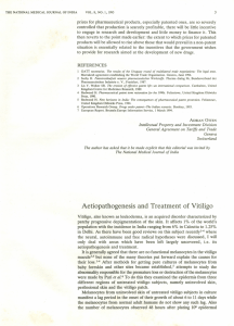 Aetiopathogenesis and Treatment of Vitiligo