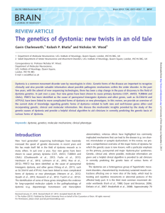 The genetics of dystonia: new twists in an old tale