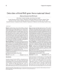 Detection of fetal RhD gene from maternal blood