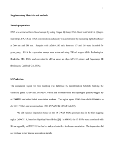 1  DNA  was extracted from  blood  sample ... San Diego, CA, USA).  DNA concentration and quality was...