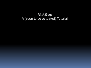 RNA Seq: A (soon to be outdated) Tutorial