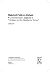 Models of Political Analysis - Jawaharlal Nehru University