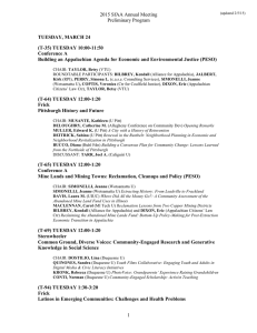 Preliminary Program 2015 (updated 2/5/15)