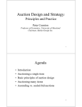 “Auction Design and Strategy,” Presentation