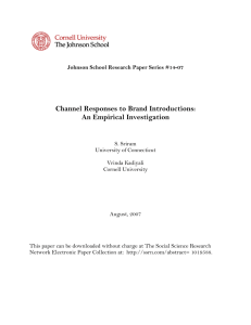 Channel Responses to Brand Introductions: An Empirical Investigation