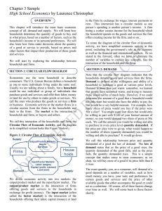 Chapter 3 Sample High School Economics