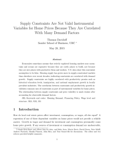 Supply Constraints Are Not Valid Instrumental Variables for Home