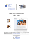 Web Page Development using iWeb