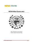 nova web guidelines - Northern Virginia Community College