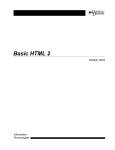 Basic HTML 2 - University of Delaware