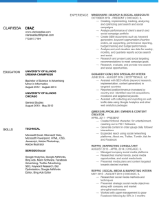 resume - Clarissa Diaz