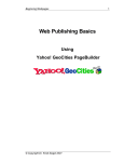 Web Publishing Basics