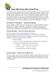 Basic FrontPage Handout - Information Technology Services