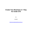 Create Your Business in 1 Day for Under $10