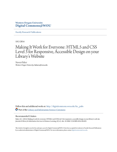 HTML5 and CSS Level 3 for Responsive, Accessible Design on your