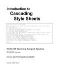 Introduction to Cascading Style Sheets