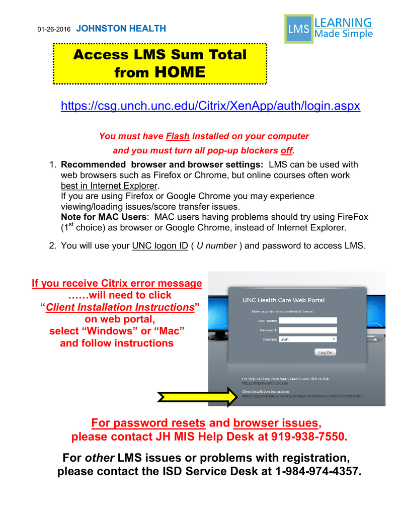 Unc Health Care Learning Management System