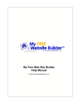 My Free Web Site Builder Help Manual