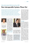 Non-interoperable Systems Phase Out