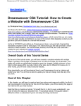 Dreamweaver CS4 Tutorial: How to Create a Website with Dreamweaver CS4
