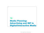 Media Planning: Advertising and IBP in Digital/Interactive Media 14