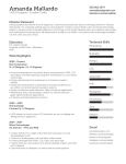 Resume - UX Portfolio of Amanda Mallardo