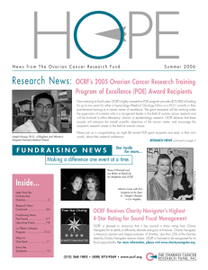 Inside... - Ovarian Cancer Research Fund