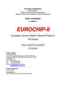 eurochip-ii - I tumori in Italia