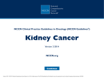 (NCCN Guidelines®) Kidney Cancer