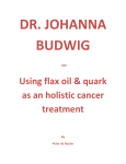 Dr. Johanna Budwig - Self Help eBooks and Alternative Health Articles