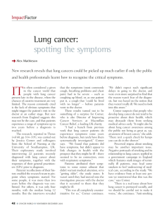 Lung cancer: spotting the symptoms
