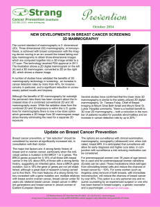 Breast Cancer Awareness Month October 2014 Newsletter