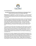 OncoMed Pharmaceuticals Announces FDA Clearance to