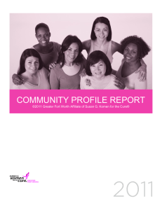 community profile report - Susan G Komen Greater Fort Worth