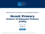 NCCN Guidelines for Occult Primary