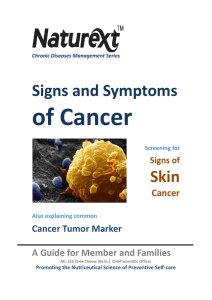 Signs And Symptoms Of Cancer