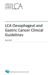 LCA Oesophageal and Gastric Cancer Clinical Guidelines April 2014