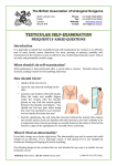 an information sheet on testicular self-examination