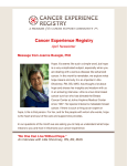 Cancer Experience Registry