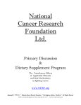 Downloadable PDF - National Cancer Research Foundation.