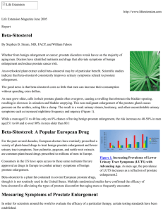 Beta-Sitosterol Beta-Sitosterol: A Popular European