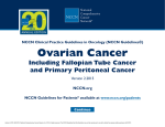 ( NCCN Guidelines ®) Ovarian Cancer