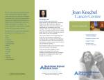 4858 Joan Knechel Brochure - Hackettstown Medical Center
