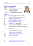1 CV Prof. Dr. rer. nat. habil. Ulrike Susanne Stein