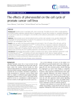 The effects of phenoxodiol on the cell cycle of prostate cancer cell
