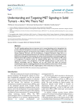 Understanding and Targeting MET Signaling in
