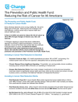 The Prevention and Public Health Fund:  A Priority for Cancer Health