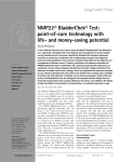 NMP22® BladderChek® Test: point-of-care technology with life- and money-saving potential Diagnostic Profile